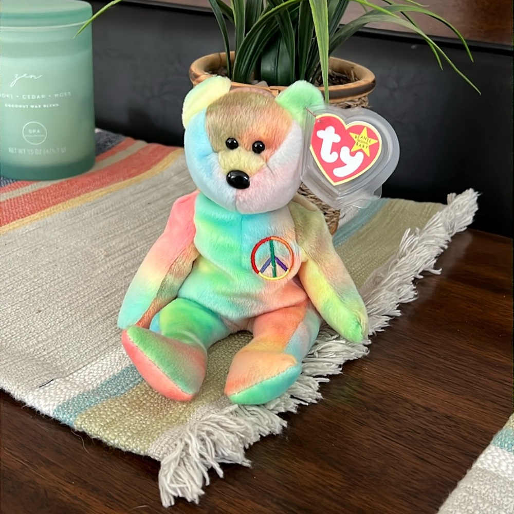 Peace retired beanie baby